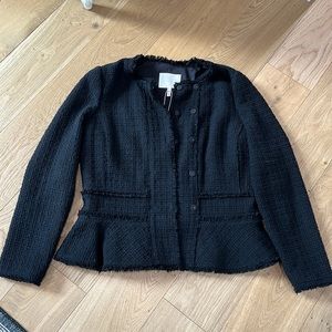 Rebecca Taylor black tweed jacket size 10